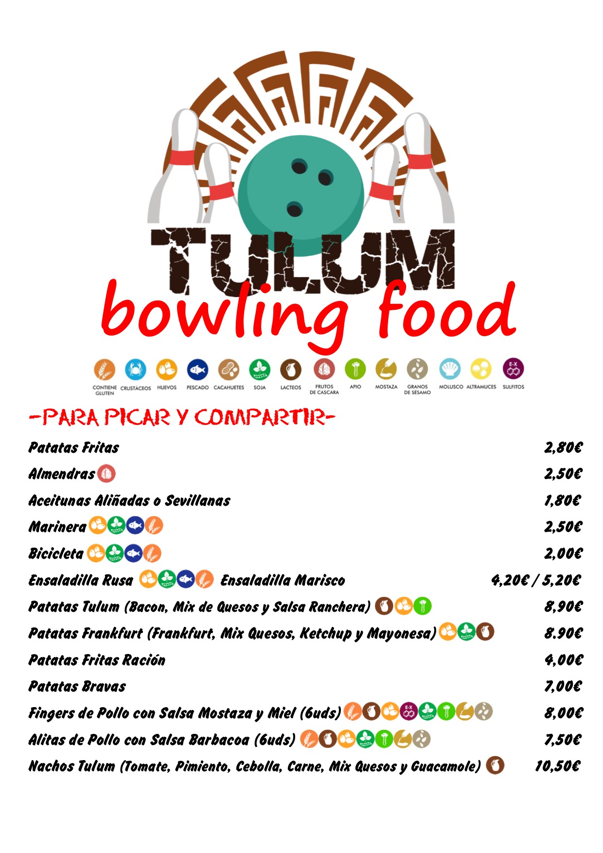 BOWLING FOOD